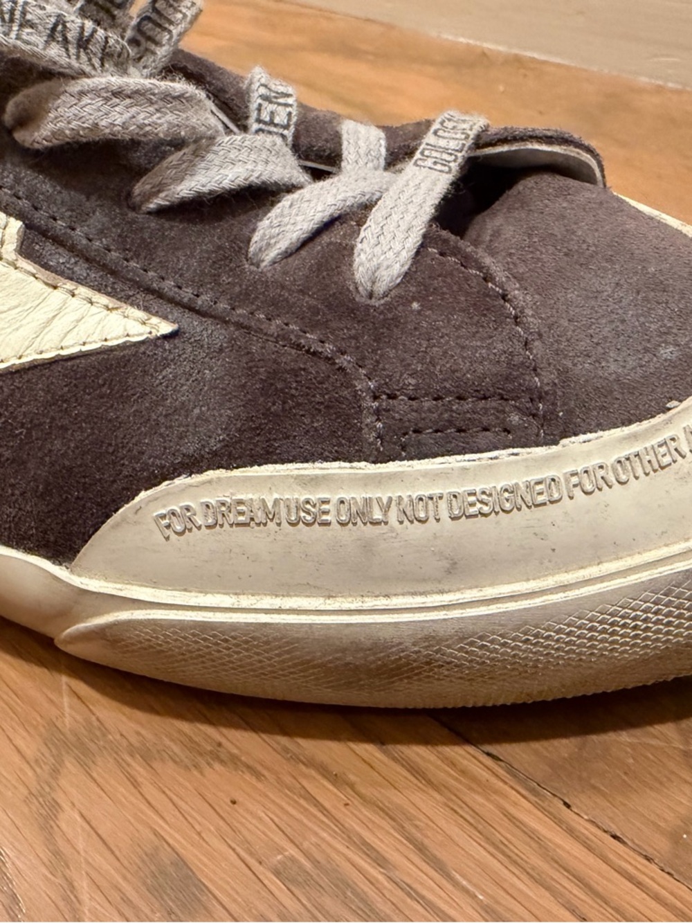Golden Goose White Leather Super-Star Sneaker - Picture 5 of 6